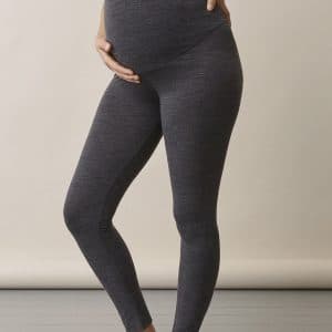 Boob once-on-never-off graviditets leggings, merinould - grey melange